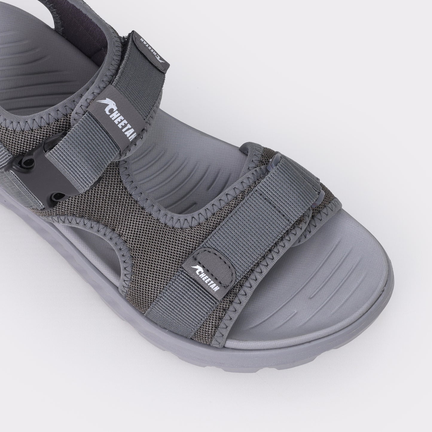 mens leather slide sandals