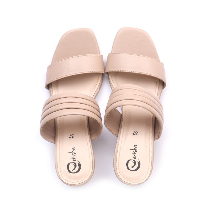 Women's Ribbed Slipper Heels