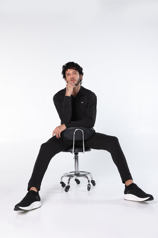 Athleisure Long Sleeve Polo