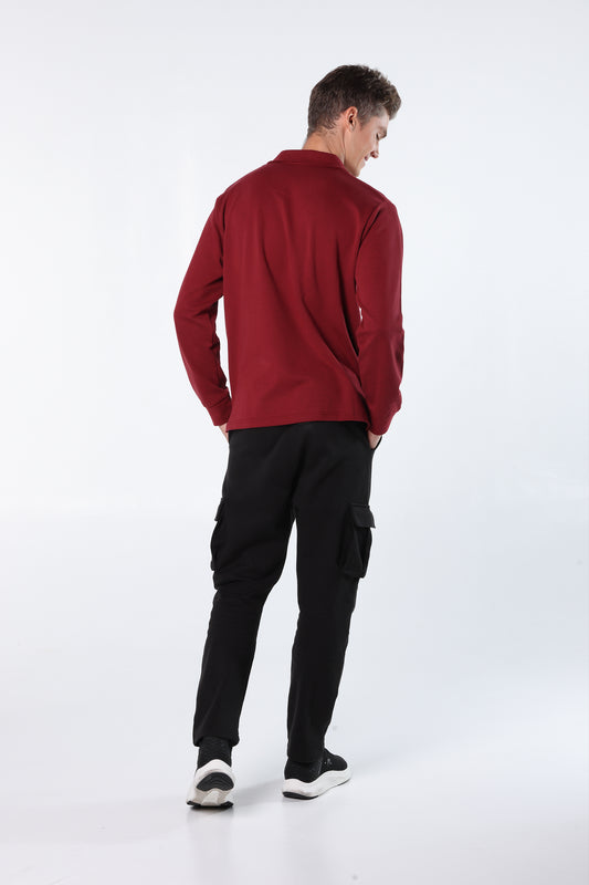 Athleisure Long Sleeve Polo