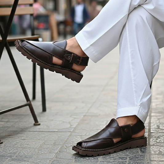 M-LF-0400199- Leather Peshawari